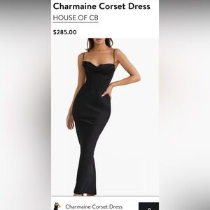House of CB maxi corset dress, worn once for special occasion